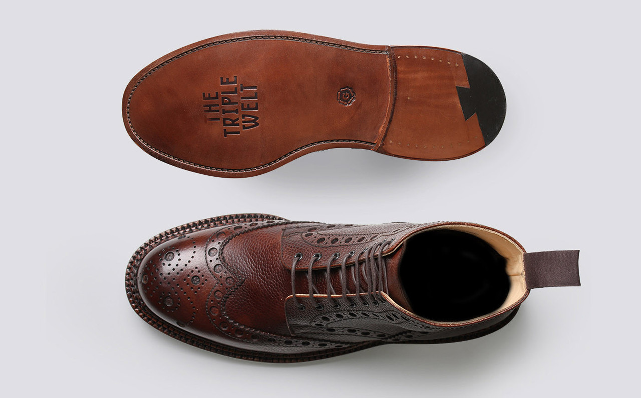 grenson fred dark brown