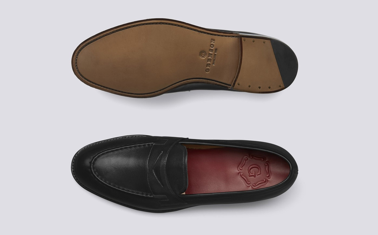 Lloyd Black for Men Leather | Grenson Shoes