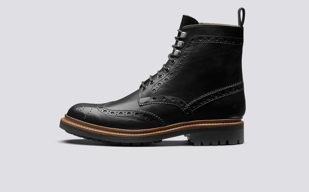 grenson fred black