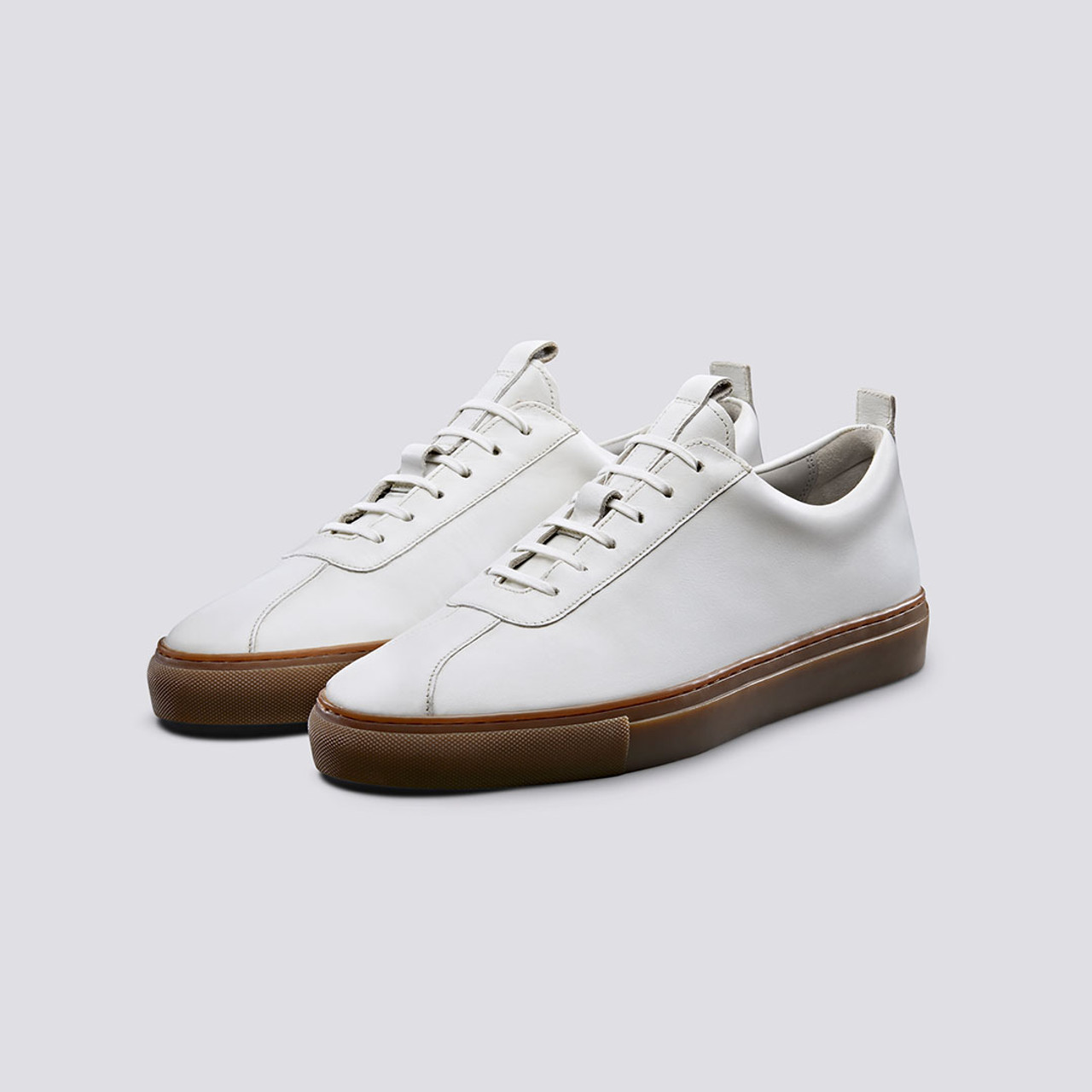 White gum sole sneakers mens Clearance