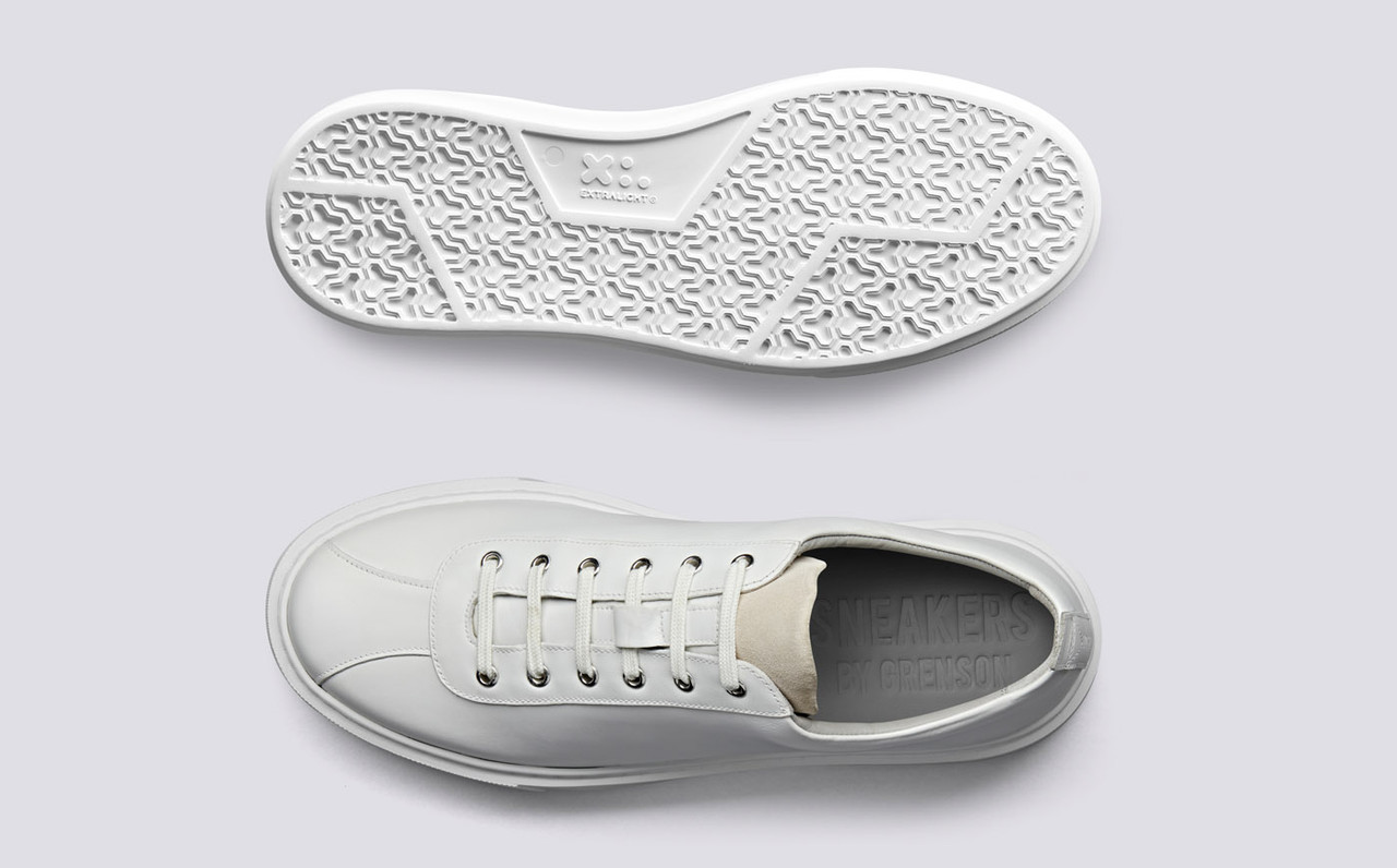 grenson leather sneakers