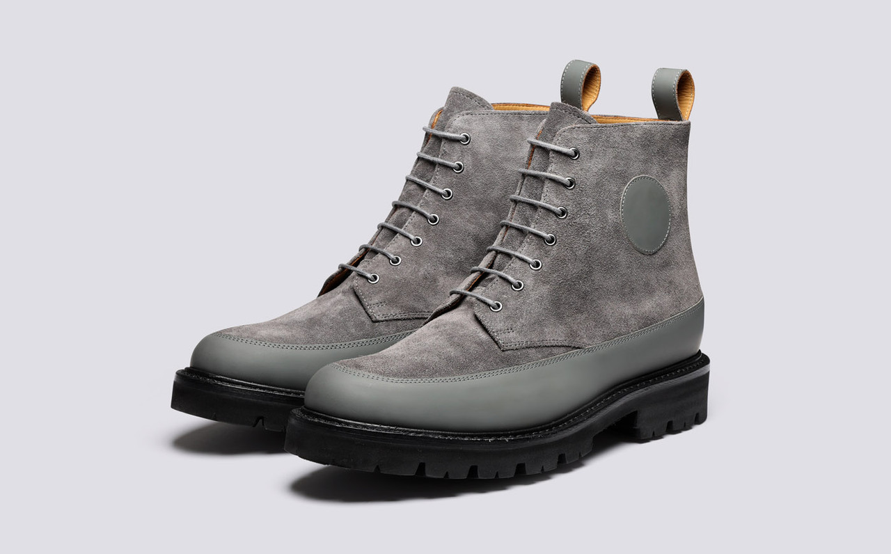 gray suede boots men
