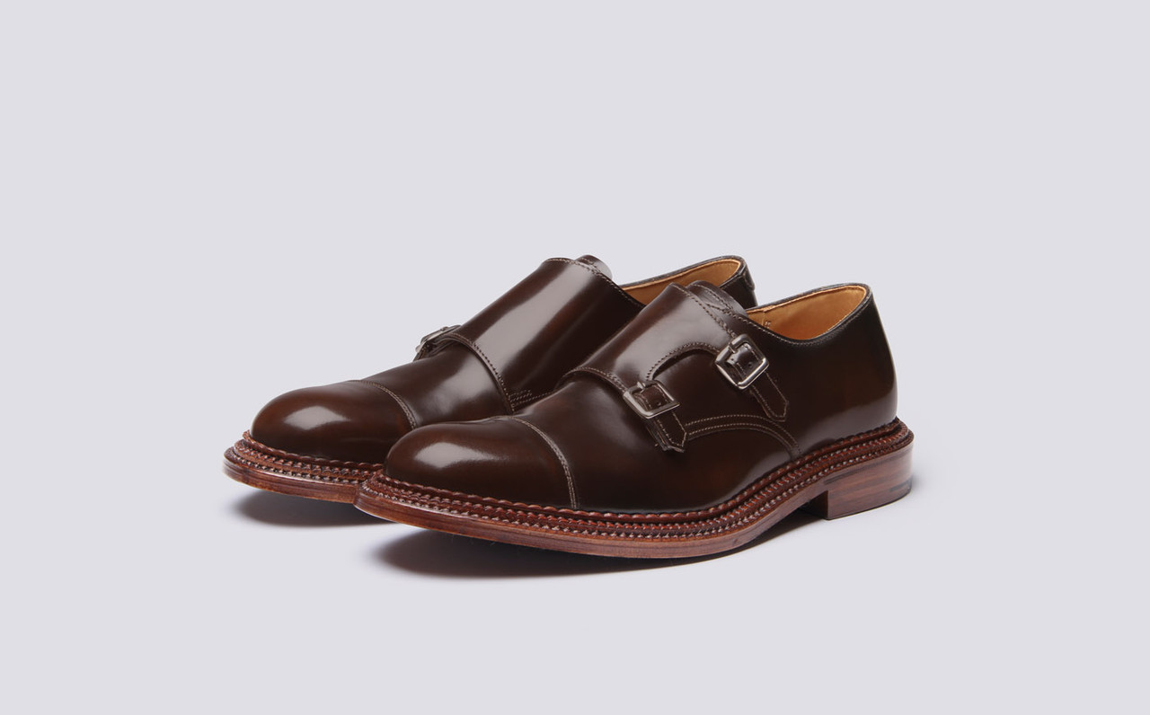 grenson double monk strap