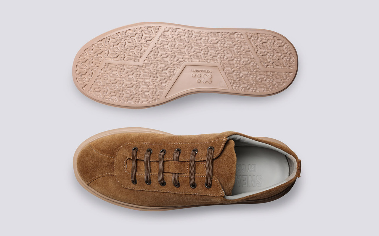 Sneaker 30 | Mens Sneakers in Snuff Burnished Suede | Grenson