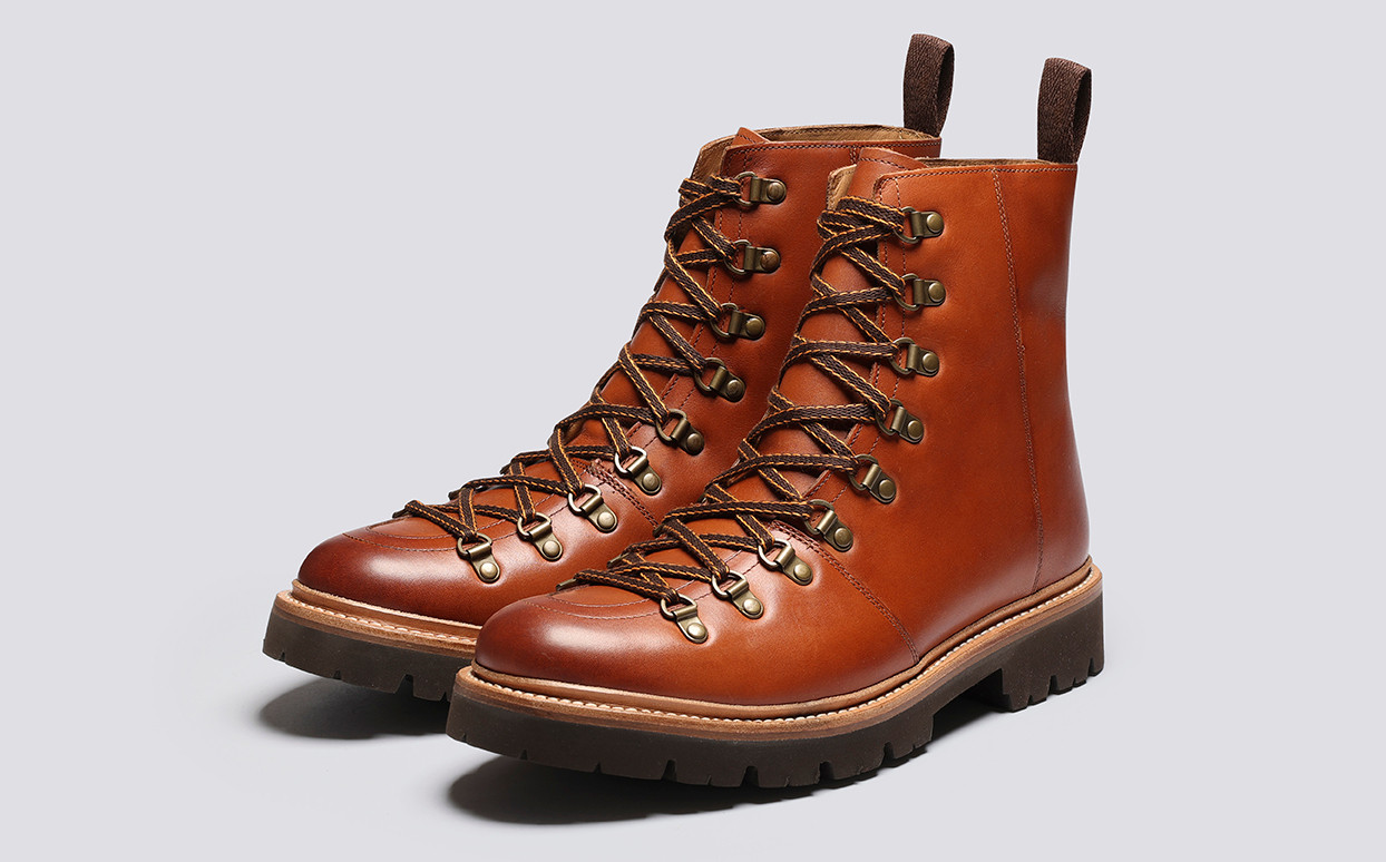 Grenson Nanette women's tan hiker boot