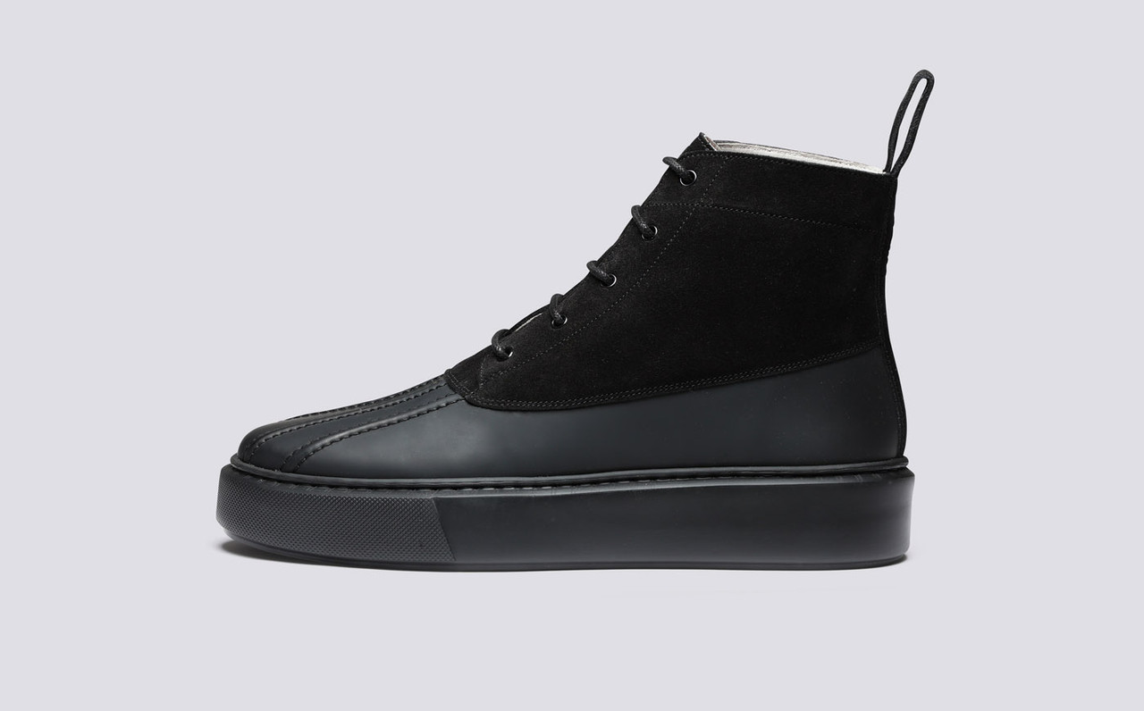 Sneaker 39 | Womens Sneaker Boot in Black Suede | Grenson