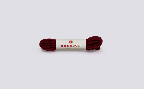 Flat Shoe Laces | Red Unisex Shoe Laces 100cm | Grenson
