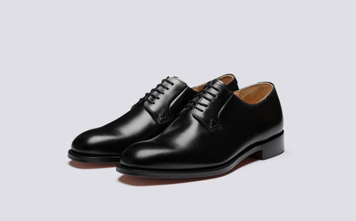 Winchester | Formal Shoes for Men in Black Wholecut | Grenson - Main View