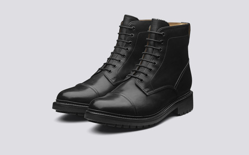 grenson joseph commando sole toe cap boot