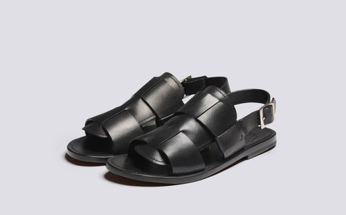 Willa 3 | Womens Sandals in Black Leather | Grenson - Main View
