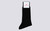Mens Socks | 100% Recycled Socks in Black | Grenson - Folded View