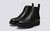Jonah | Mens Boots in Black Grain Leather | Grenson - Main View