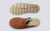 Wainwright | Men's Slippers in Tobacco Shearling | Grenson - Top and Sole View