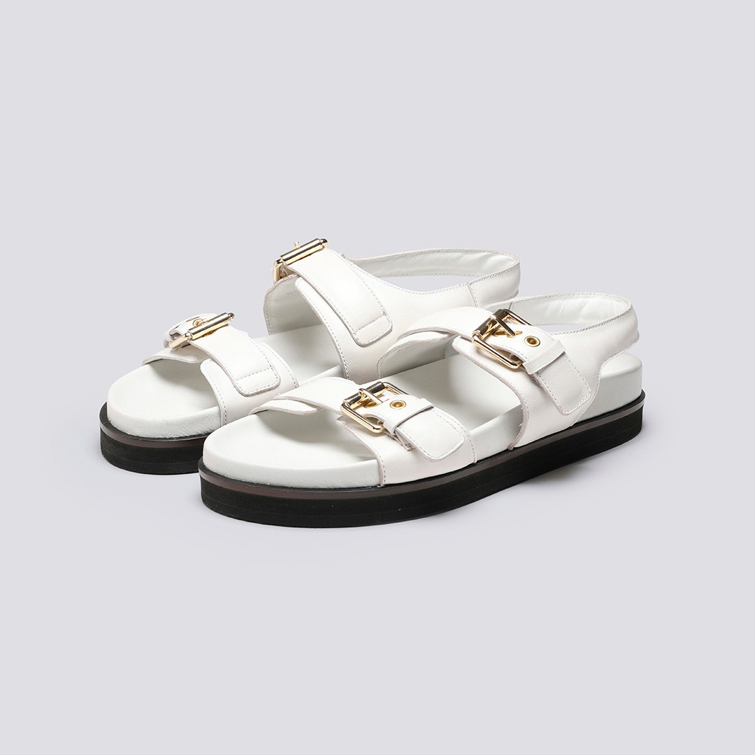 Grenson Leisel, Women’s Sandals In White Leather Size: 4 Grenson Leisel, Women’s Sandals In White Leather Size: 4