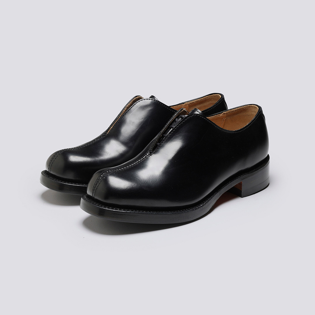 Ymc X, Women's Oxford Shoes In Black Leather Size: UK 7.5