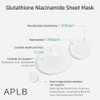 APLB Glutathione Niacinamide Sheet Mask 25ml
