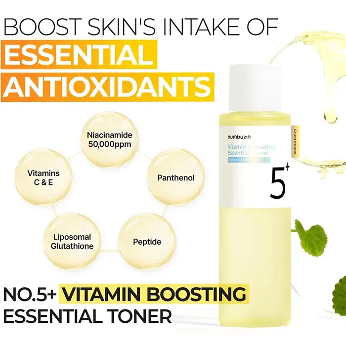 NUMBUZIN No. 5+ Glutathione Vitamin Concentrated Toner 200ml | Melon + Starfish NUMBUZIN No. 5+ Glutathione Vitamin Concentrated Toner 200ml | Melon + Starfish