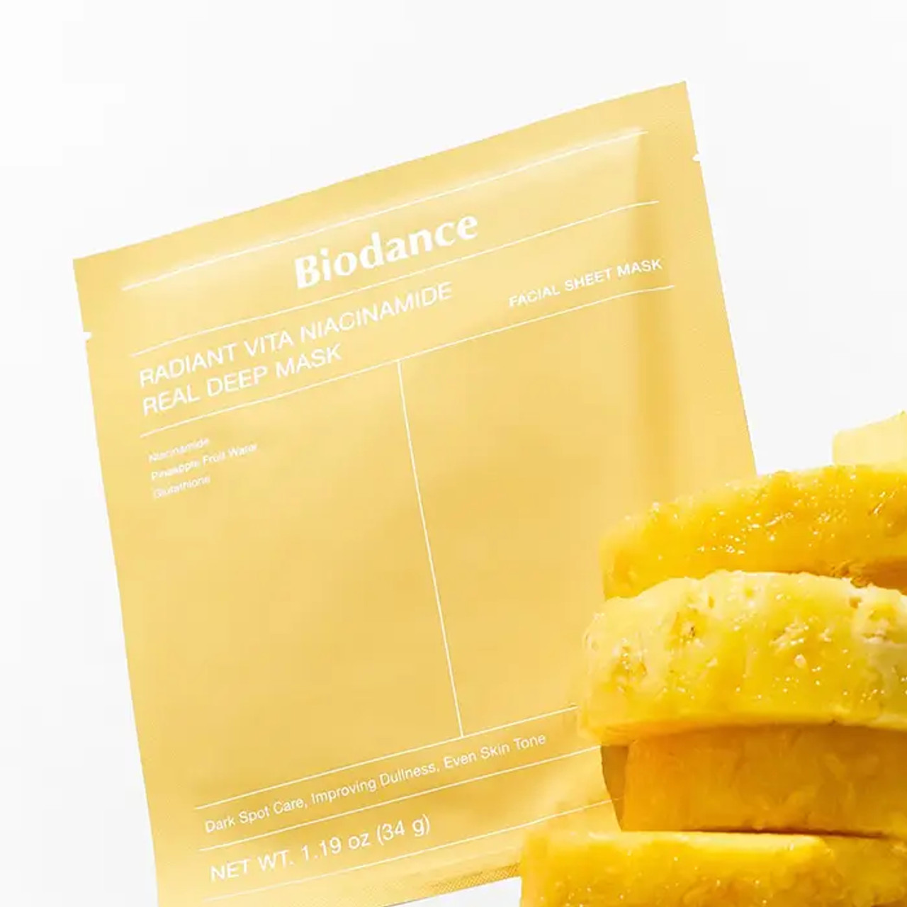 BIODANCE Radiant Vita Niacinamide Real Deep Mask Sheet 1Box