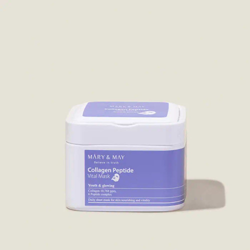 MARY&MAY Collagen Peptide Vital Mask Pack (30 sheets)