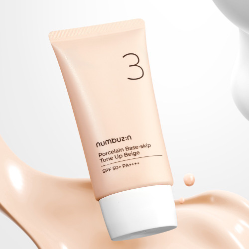 NUMBUZIN No.3 Porcelain Base-skip Tone Up Beige SPF50+ PA++++ 50ml