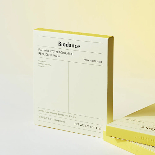 BIODANCE Radiant Vita Niacinamide Real Deep Mask Sheet 4P