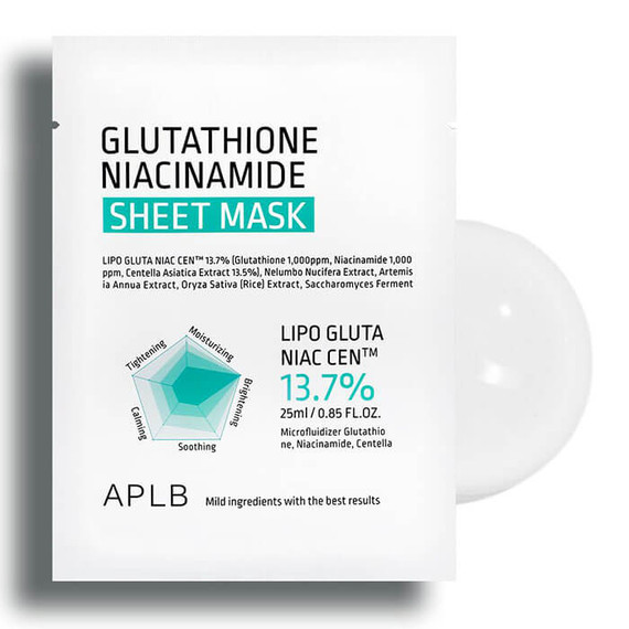 APLB Glutathione Niacinamide Sheet Mask 25ml