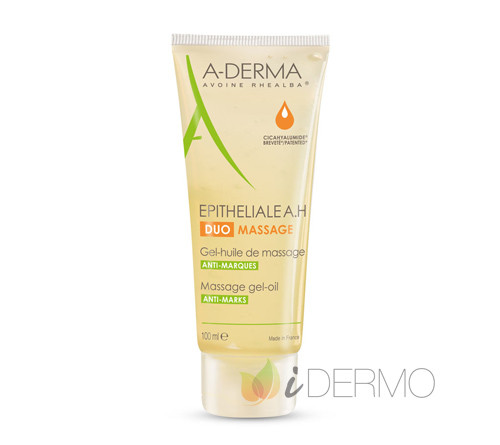 A-derma epitheliale ah duo gel aceite de masaje antimarcas 1 envase 40 mL