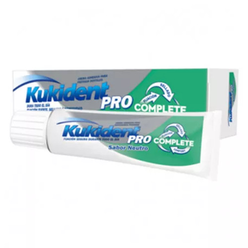 Kukident pro complete crema adhesiva dentadura sabor neutro 47 g