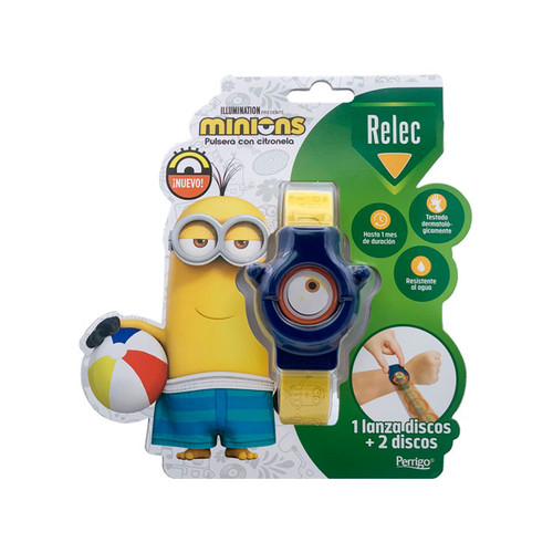 Relec pulsera niños minions azul