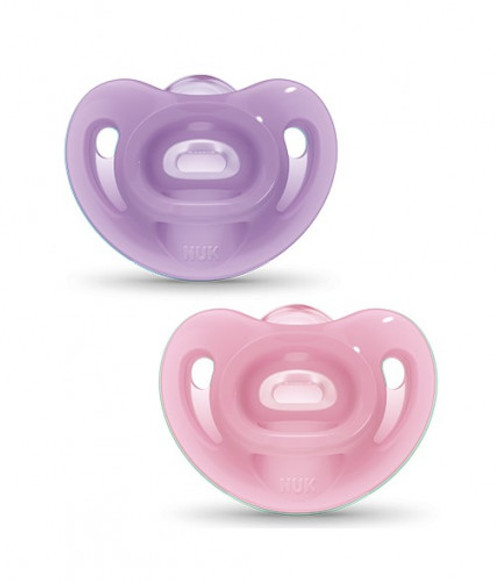 Nuk chupete silicona sensitive 6-18 m 2uni