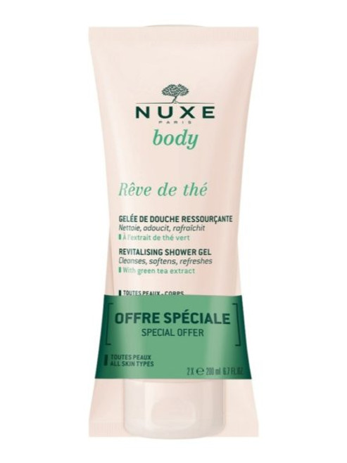 NUXE Body Reve de The Duplo Gel de Ducha Revitalizante 2x200 ml