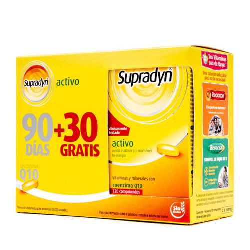 Supradyn activo pack 90 días + 30 días gratis