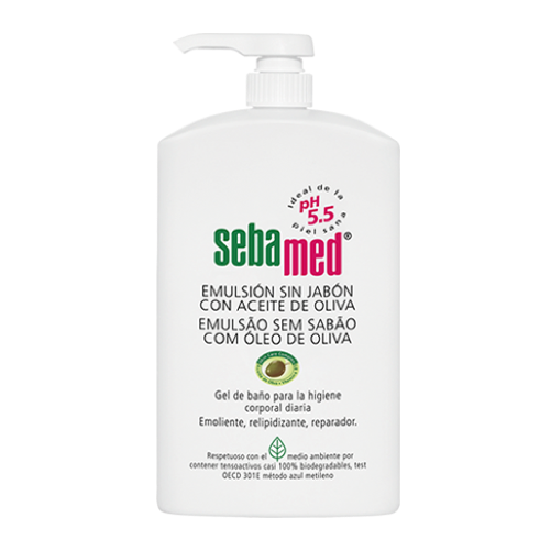 Sebamed emulsión sin jabón con aceite de oliva 1lt
