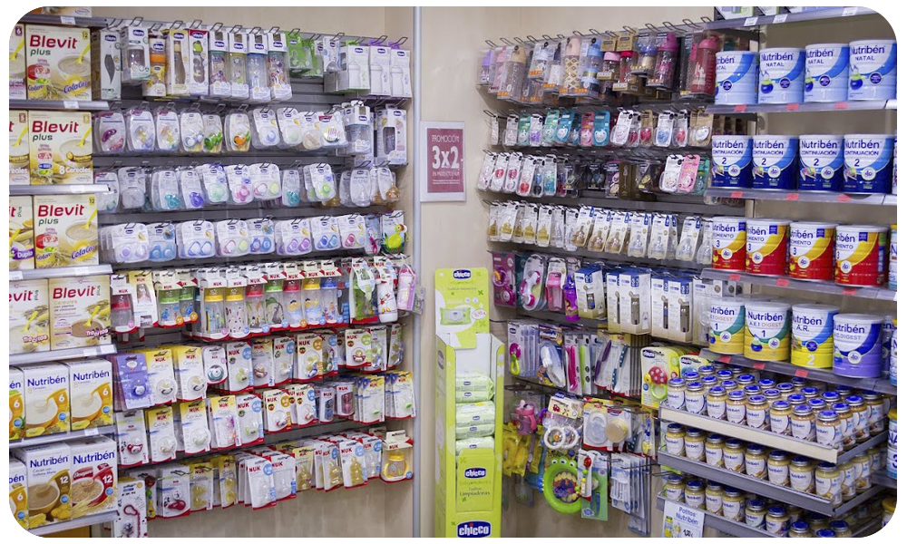 Productos infantiles en Farmacia Pérez, en Arucas, Las Palmas