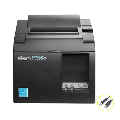 Star TSP143IIIU USB thermal receipt printer in grey, 80mm direct thermal, replacement for the discontinued TSP100 ECO