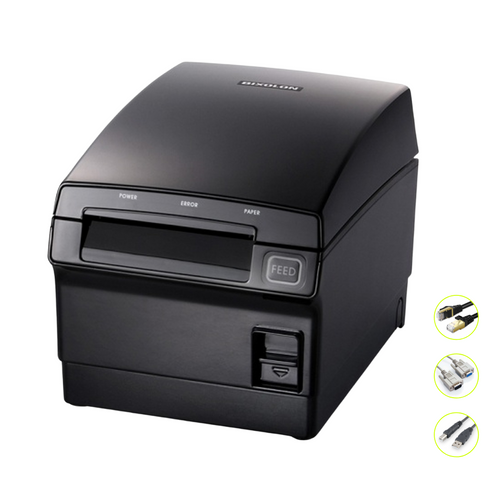 Bixolon SRP-F310II dark grey front-exit thermal POS receipt printer with built-in power supply and USB, serial, Ethernet