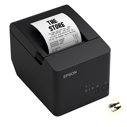 EPSON TM-T20X Thermal Receipt Printer, Ethernet, Black