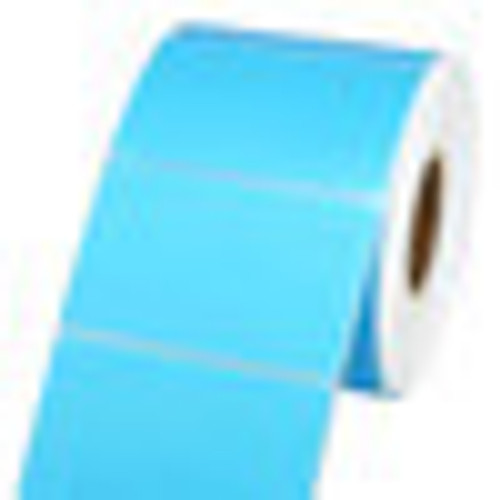 Blue 100 x 150 (4" x 6") Colour Direct Thermal Labels 400/Roll 25MM Core