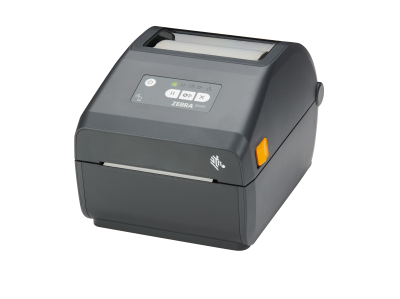 Zebra ZD421 203 dpi direct thermal label printer with USB and WiFi, front angled view