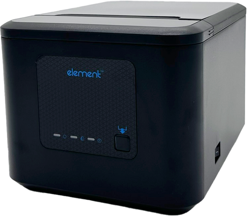 Element RW80L MKII 80mm thermal receipt printer, black, front view