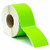 Fluoro green 102 x 150mm thermal transfer label roll on a 76mm core
