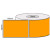 102mm x 150mm - Fluro Orange Thermal Transfer Perforated Labels, Permanent Adhesive, 76mm Core, (1000/roll) - L19925 102mm x 150mm - Fluro Orange Thermal Transfer Perforated Labels, Permanent Adhesive, 76mm Core, (1000/roll) - L19925