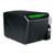Element RW873 3 inch front-feed thermal receipt printer, black, front view