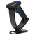Nexa ZED 2603 corded 2D barcode scanner in black with hands free stand