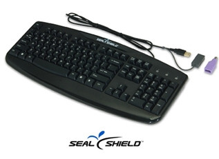 Shielded Keyboard Buy SEAL SHIELD KEYBOARD 105K IP66 PS2 BLACK Online in Australia | POS ...