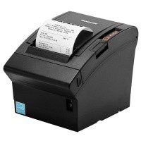 Bixolon SRP-380 80mm thermal receipt printer, black, front view