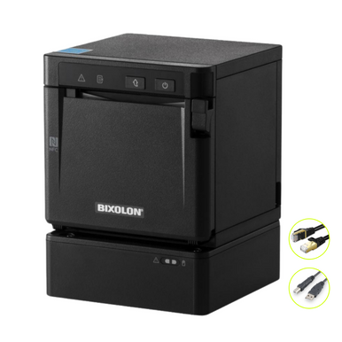 Bixolon SRP-Q300 80mm thermal receipt printer with battery, black, front view