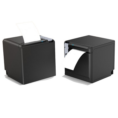 Element RW60+ ultra compact thermal receipt printer, black, front view