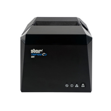 Star Micronics TSP143IV SK linerless sticky label printer in grey, USB LAN Wi-Fi