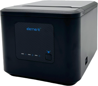Element RW80L MKII 80mm thermal receipt printer, black, front view
